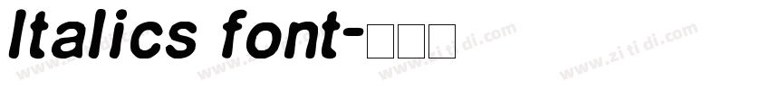 Italics font字体转换